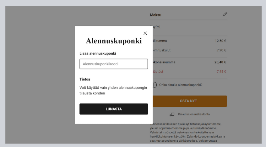 zalando lounge kuinka käyttää.png